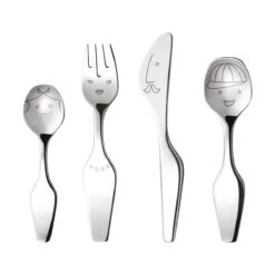 Georg Jensen The Twist Family Børnebestik - 4 Dele